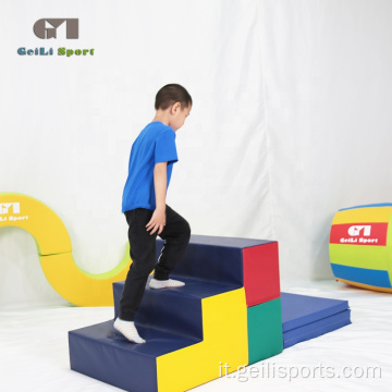 Tappetino educativo per bambini al coperto Soft Play Gym Steps